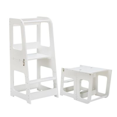 Torre de Aprendizaje Plegable de Madera - Torre Montessori