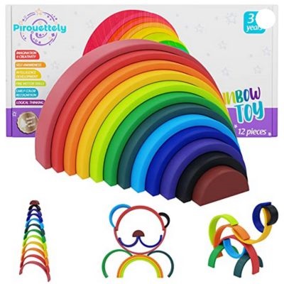 Juego arcoiris apilable