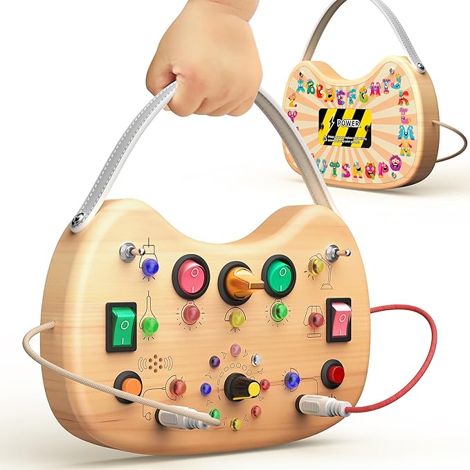 Juguete sensorial montessori de madera