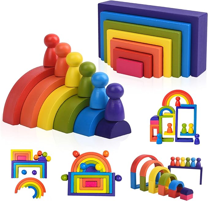 Juguetes de madera, juguetes Montessori para niños