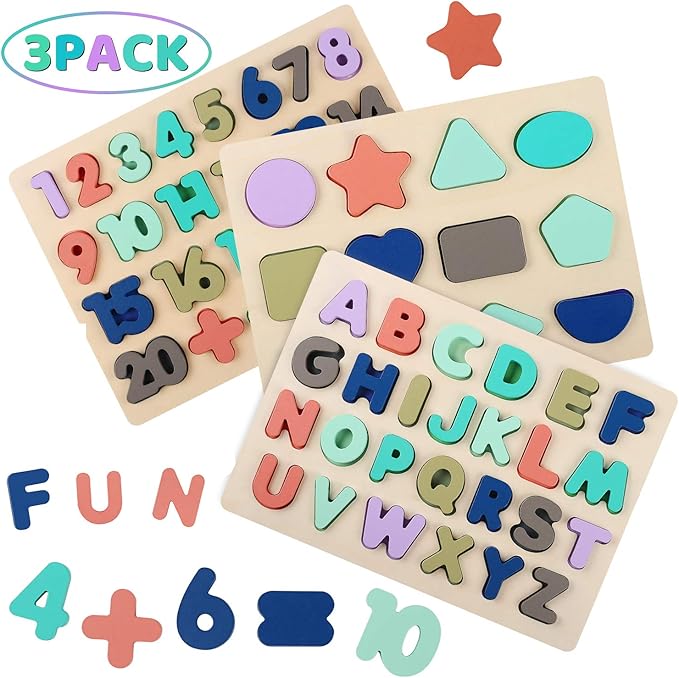Wooden Puzzles for Toddlers