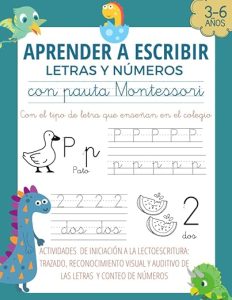 APRENDER A ESCRIBIR LETRAS Y NÚMEROS CON PAUTA MONTESSORI